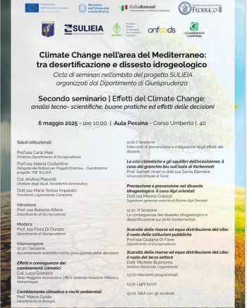 Climate Change nell’area del Mediterraneo: tra desertificazione e dissesto idrogeologico
