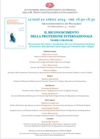 “Il Riconoscimento della Protezione Internazionale – Teorie e Pratiche”