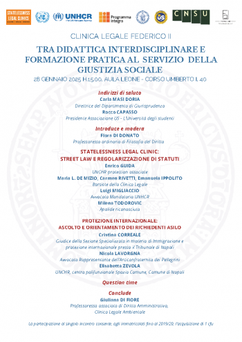 “Tra didattica interdisciplinare e formazione pratica al servizio della giustizia sociale”